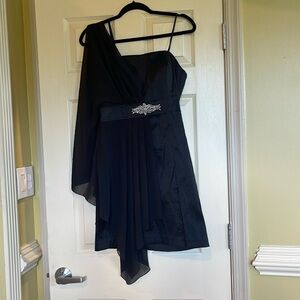 Escape Black Dress, One Shoulder Size 10